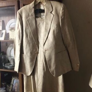 Beautiful Raw Silk VINTAGE Skirt Suit from the Renowned Rodes Department Store.